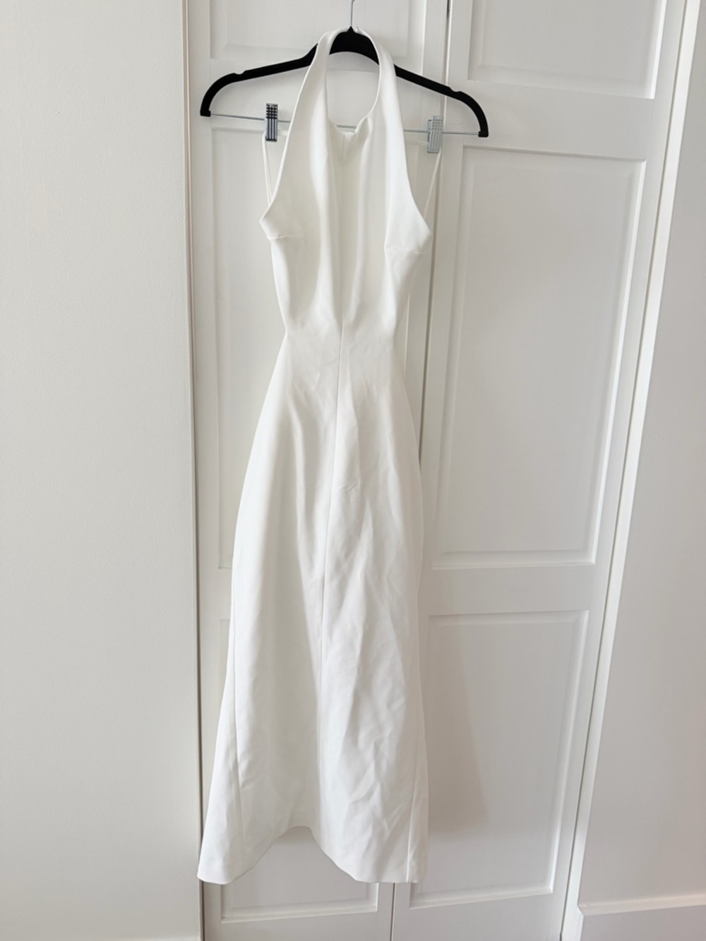 NWT Zara White Backless Halter Dress